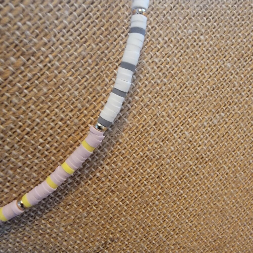 Meghan Browne Style Flow Pink  13.5" Pukka Shell Bracelet or Anklet - Picture 3 of 10